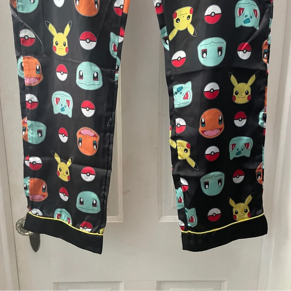 NWOT Pokemon Men's Black Character Sleep Pants Pajama Bottoms Size S